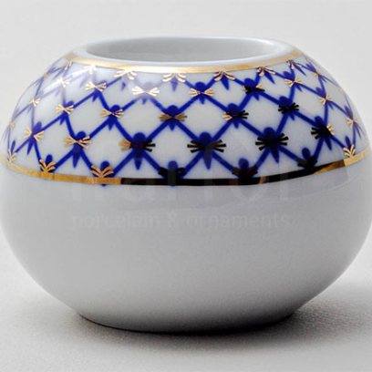 Подсвечник Кобальтовая сетка Круглый