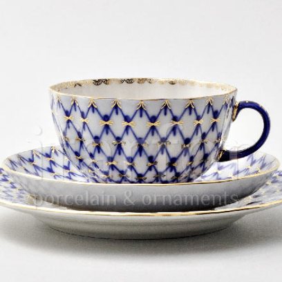 Комплект трехпредметный Кобальтовая сетка 1/3 Тюльпан