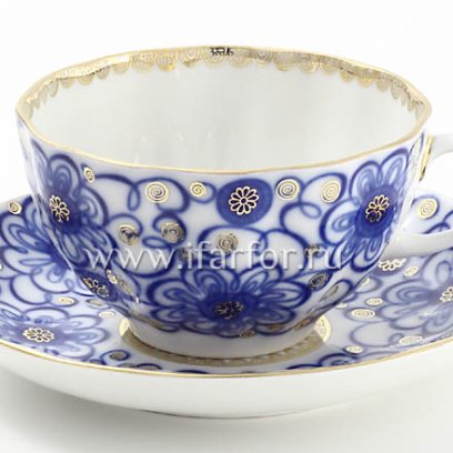 Чашка с блюдцем чайная «Вьюнок» 1/2