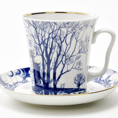 Бокал с блюдцем «На Нерли» 1/2