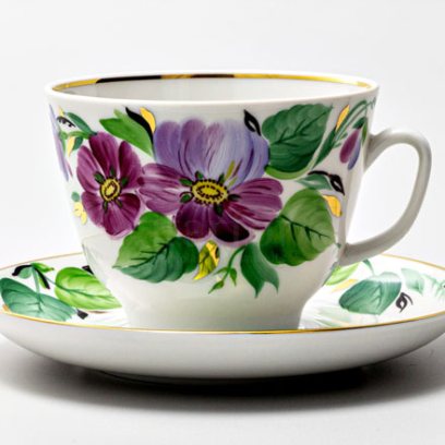 Чашка с блюдцем чайная «Надежда 1» 1/2