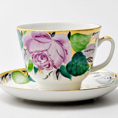 Чашка с блюдцем чайная «Любовь» 1/2