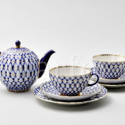 Сервиз чайный «Кобальтовая сетка» 6/19