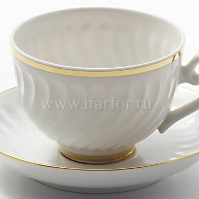Чашка с блюдцем чайная «Белоснежка» 1/2