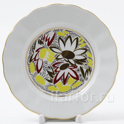 Тарелка десертная «Золотые ромашки»