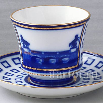 Чашка с блюдцем чайная «Аничков мост» 1/2
