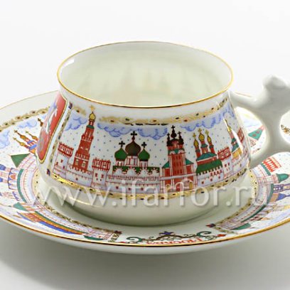 Чашка с блюдцем кофейная «Москва Златоглавая» 1/2