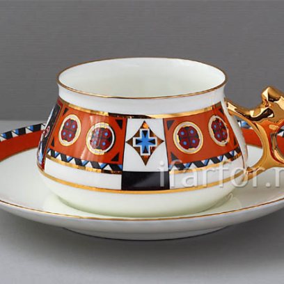 Чашка с блюдцем «Василиса» 1/2