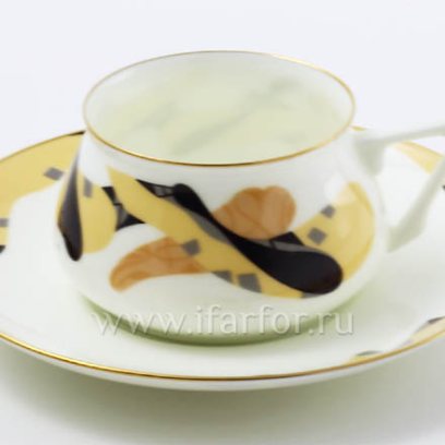 Чашка с блюдцем «Карамель» 1/2