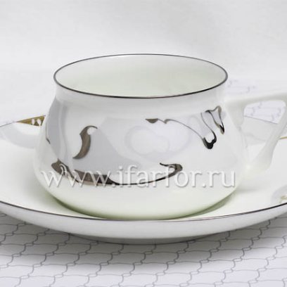 Чашка с блюдцем «Крокус» 1/2