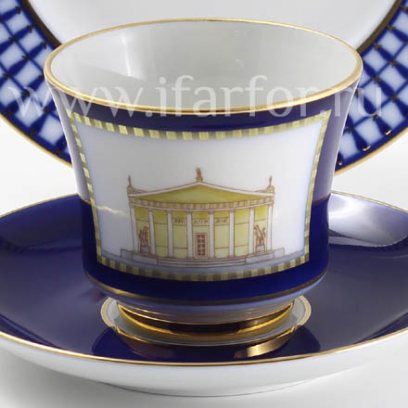 Чашка с блюдцем чайная «Классика Петербурга-2» 1/2