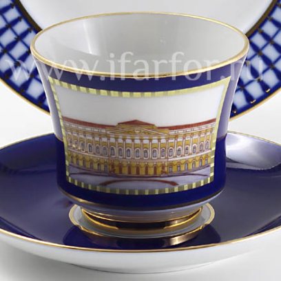 Чашка с блюдцем чайная Классика Петербурга 4 1/2 Банкетная