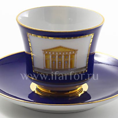 Чашка с блюдцем кофейная «Классика Петербурга 5» 1/2