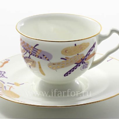 Чашка с блюдцем чайный «Леденец» 1/2