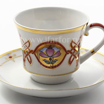 Чашка с блюдцем чайный Византия 1/2 Банкетная