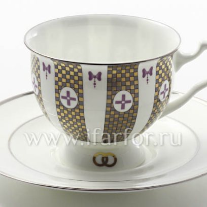 Чашка с блюдцем чайный «Навсегда вместе 1» 1/2