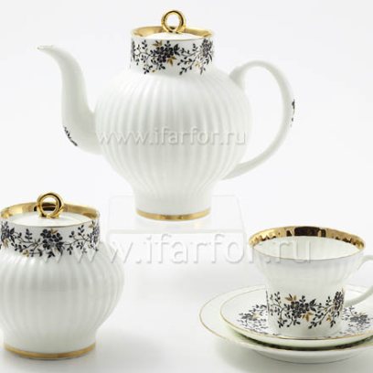 Сервиз чайный «Тонкие веточки» 6/20