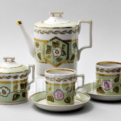 Сервиз чайный «Нефритовый фон» 6/14