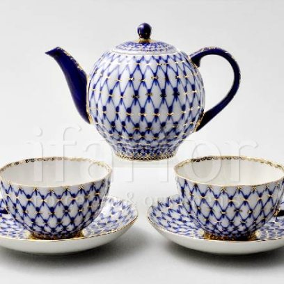 Сервиз чайный «Кобальтовая сетка» 6/13