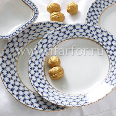 Сервиз столовый «Кобальтовая сетка» 6/24