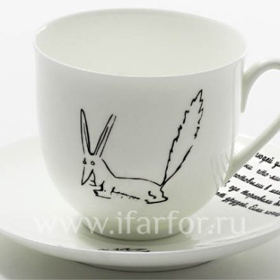 Чашка с блюдцем в подарочной коробке «Лис. Маленький принц» 1/2