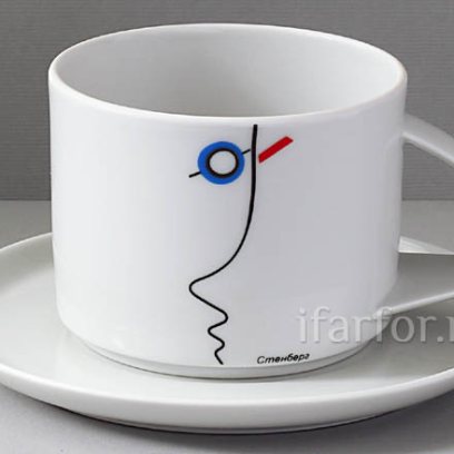 Чашка с блюдцем чайный «Стенберг» 1/2