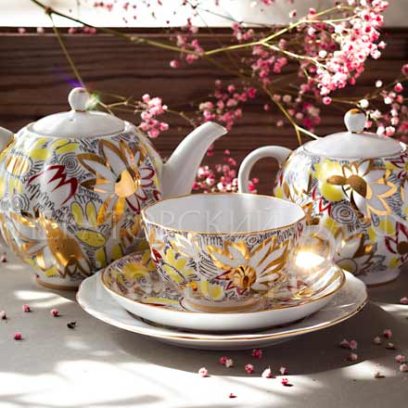 Сервиз чайный «Золотые ромашки» 6/20