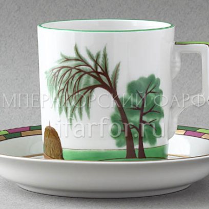 Чашка с блюдцем чайный «Времена года. Лето» 1/2