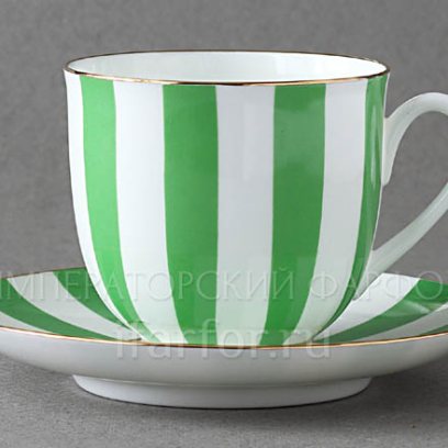 Чашка с блюдцем «Да и нет (салатовый)» 1/2