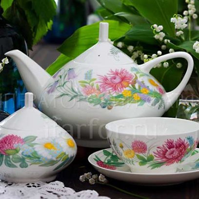 Сервиз чайный «Полевые цветы» 6/14