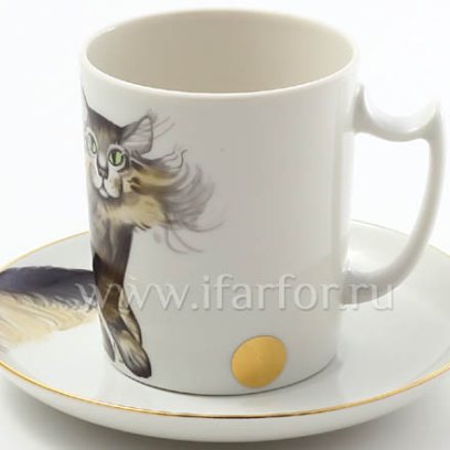 Бокал с блюдцем «Макс» 1/3