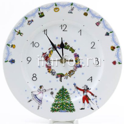 Часы-тарелка в подарочной коробке «Щелкунчик»