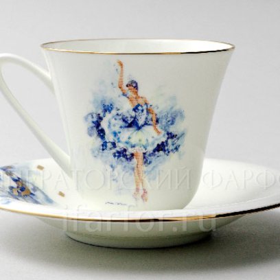 Чашка с блюдцем чайная «Фея нежности» 1/2