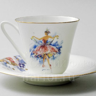 Чашка с блюдцем чайная «Принцесса Аврора» 1/2