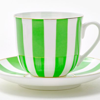 Чашка с блюдцем «Да и нет (салатовый)» 1/2