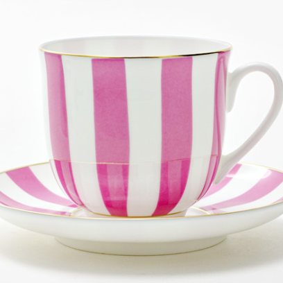 Чашка с блюдцем второй сорт Да и нет (светло-розовый) 1/2 Ландыш 2