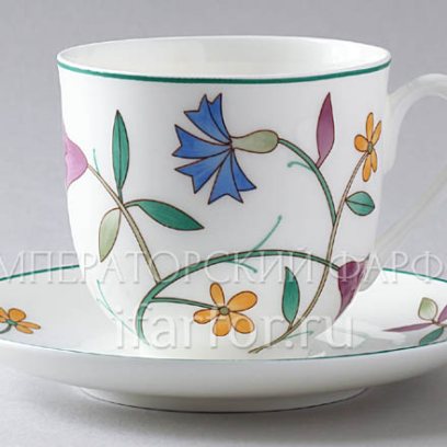 Чашка с блюдцем «Флорентийские цветы. Краски лета» 1/2