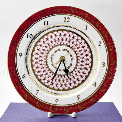 Часы-тарелка в подарочной коробке Сетка-Блюз Европейская-2