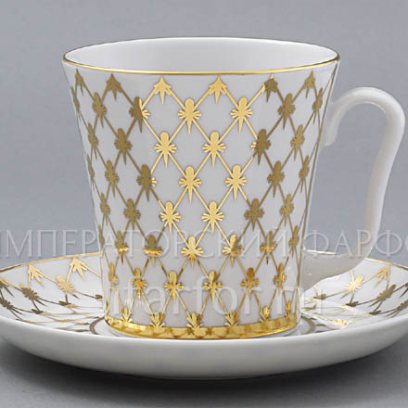 Бокал с блюдцем «Сетка-Джаз» 1/2