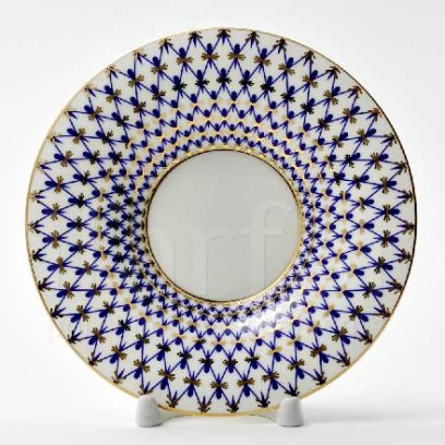 Блюдце чайное второй сорт «Кобальтовая сетка»