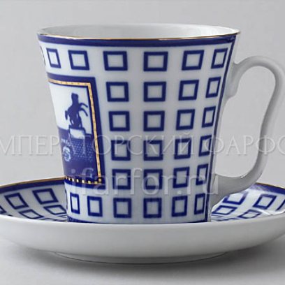 Бокал с блюдцем «Аничков мост» 1/2