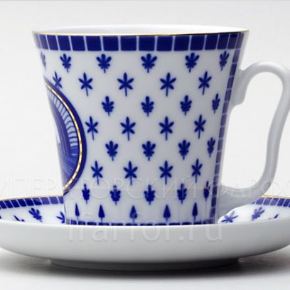 Бокал с блюдцем «Эрмитажный мост» 1/2