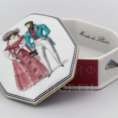 Туалетная коробочка в подарочной коробке «Modes de Paris (терракот)»