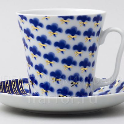 Бокал с блюдцем в подарочной коробке «Окинава»