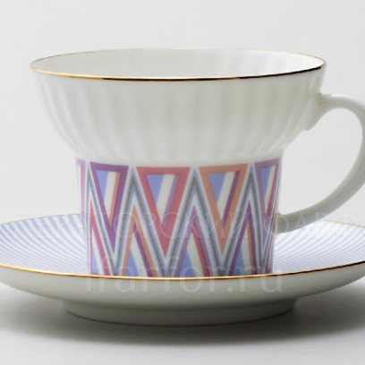 Чашка с блюдцем чайная «Геометрия 1» 1/2