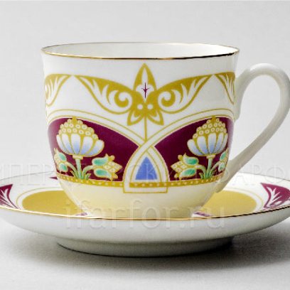 Чашка с блюдцем «Воскресный» 1/2