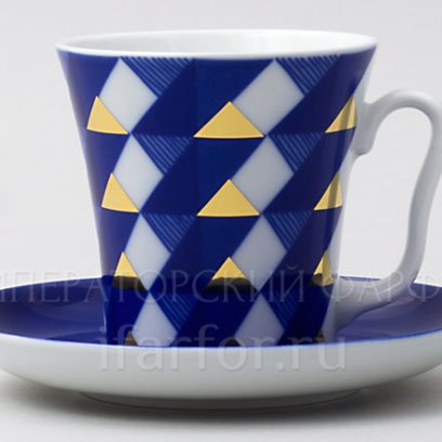 Бокал с блюдцем чайный «Юката» 1/2