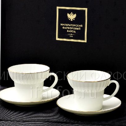 Подарочный набор чайный (с салфетками) «Золотая лента» 2/6