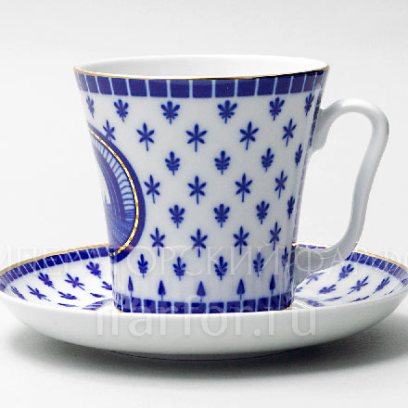 Бокал с блюдцем «Эрмитажный мост» 1/2