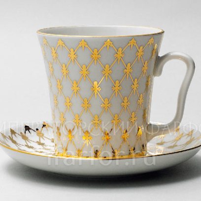 Бокал с блюдцем «Сетка-Джаз» 1/2